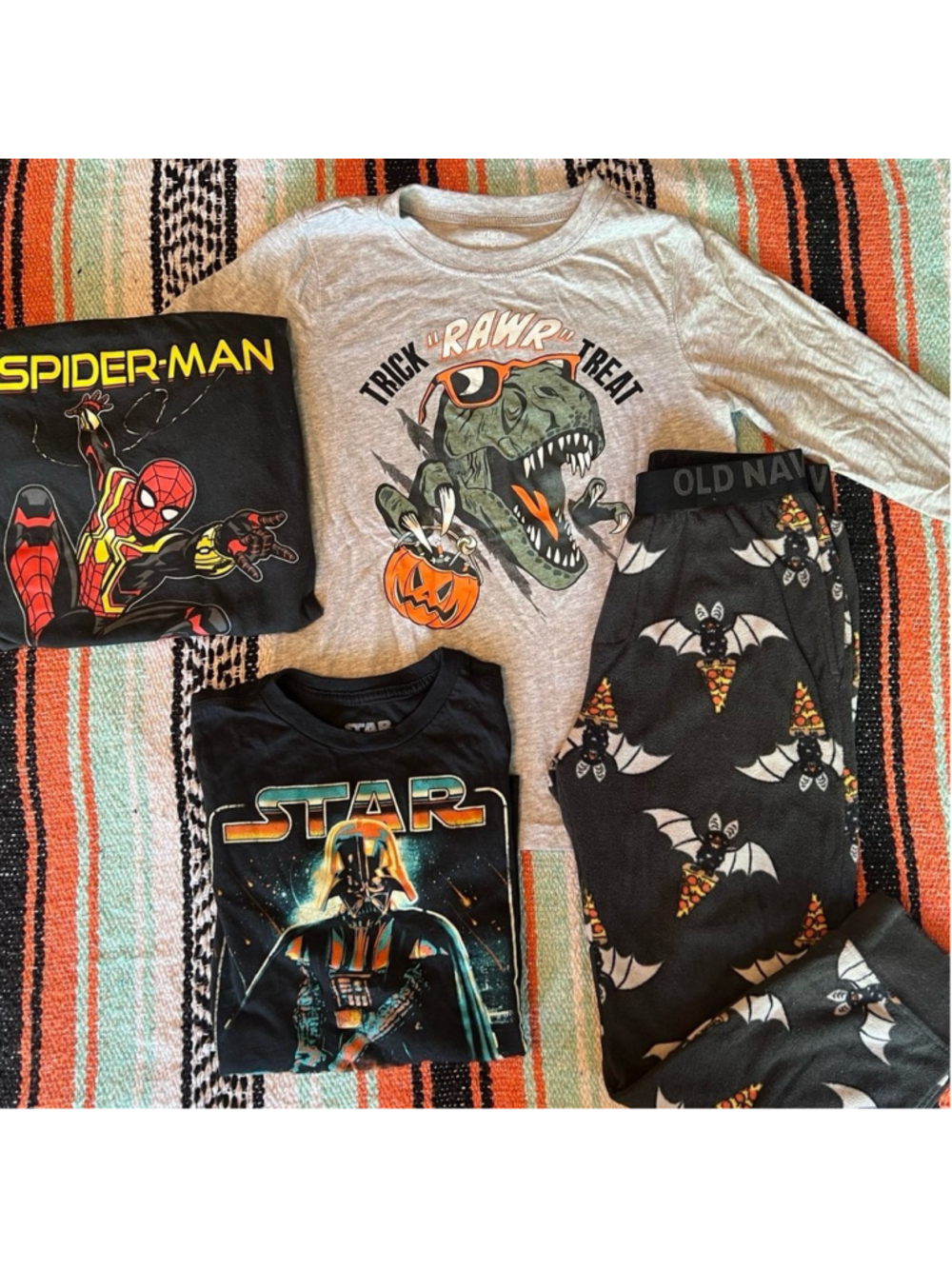 Boys Halloween shirt bundle size 6